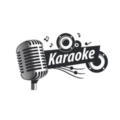 vector logo karaoke - obrazy, fototapety, plakaty