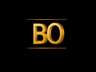 BO Initial Logo for your startup venture