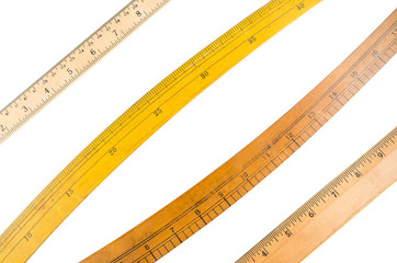 retro wooden ruler