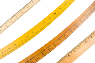 retro wooden ruler