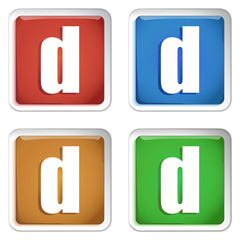 ikona kwadratowy plastikowy przycisk wektor © vempireart