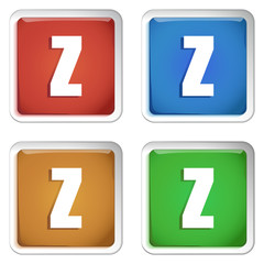 ikona kwadratowy plastikowy przycisk wektor © vempireart