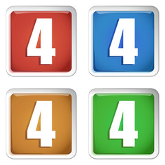 ikona kwadratowy plastikowy przycisk wektor © vempireart