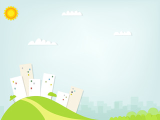 Paper city landscape