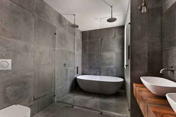 Bathroom of the luxurious house
