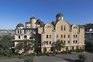 Housing Shelter for the content lonely aged people with the churches of the Annunciation, St. Saint Spyridon Trimifuntskogo Wonderworker, Chapel of St. Cyprian and Justina in Sochi, Russia