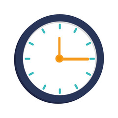 clock time watch hour  icon design, vector illustration   