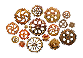 Set of gear wheels. Industry. Vector illustration