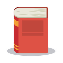 book read library literature learning knowledge icon. Colorful design. Vector illustration