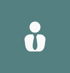 Businessman icon. User symbol