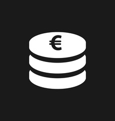 Euro symbol. European currency icon.