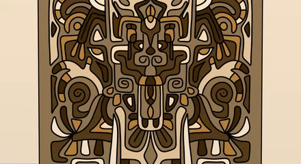 Poster Abstraction classique decorative pattern