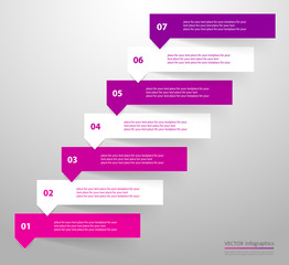 Vector lines arrows infographic.