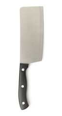 meat cleaver knife isolated on white