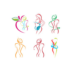 6 set Beauty Girl slim Logo