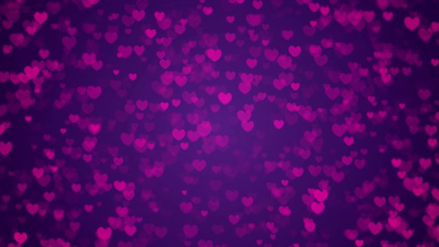 Purple Hearts Background Loop