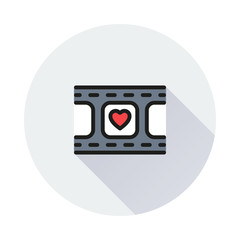 Obraz premium film photo video frame wedding love celebration