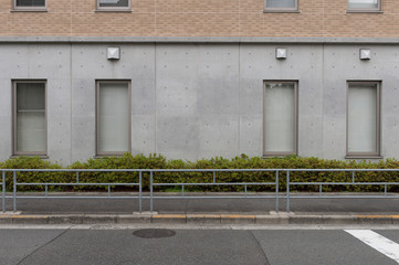 Large blank billboard on a street wall, banners with room to add your own text