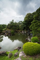 Fototapeta premium Holiday in Japan - Summer Autumn Transit in The Emperor Garden in Nijo Castle