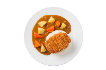 Japanese curry with deep fried pork