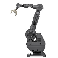 black robotic arm
