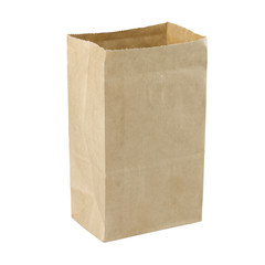bag paper on white background.