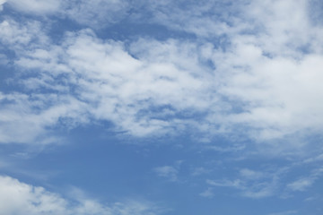 Blue sky background with cloud.