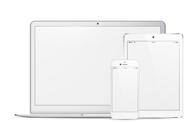 new white laptop gadget collection 2016