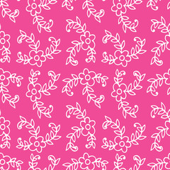 Hand drawn seamless vintage pattern.