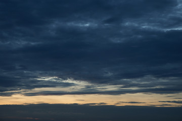 Fototapeta na wymiar sky at sunset, before rain.