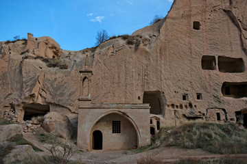 volcanic formation in Cappadocia and fairy chineys