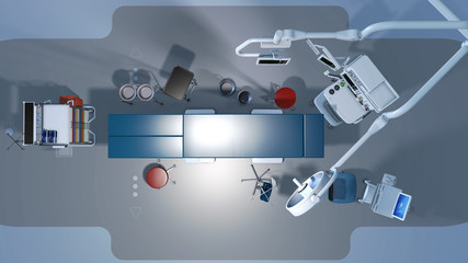 Moderner Operationssaal in einem Krankenhaus © pgottschalk