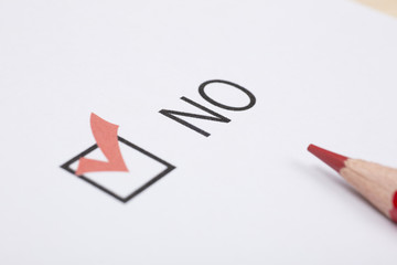 noのチェックマーク