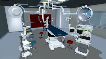 Moderner Operationssaal in einem Krankenhaus © pgottschalk