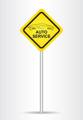 Auto service sign