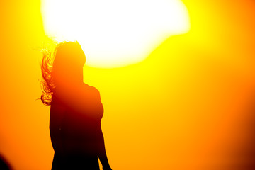 sunset model shooting