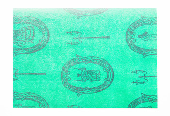 Top view of old vintage style pattern paper background.