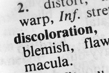 Discoloration