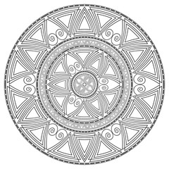 Geometric circular pattern