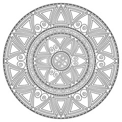 Geometric circular pattern