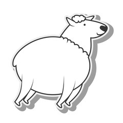 sheep animal farm design vector illustration eps 10