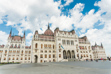Fototapeta na wymiar Budapest, Hungary - 15 August 2016. Hungarian Parliament