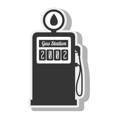 station gasoline diesel indrustry isolated vector illustration eps 10