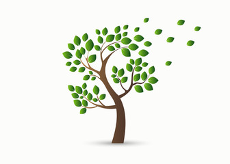 Abstract tree. Vector illustration.