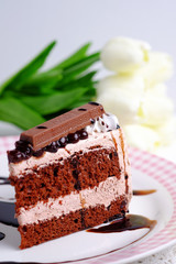 Chocolate cake.
