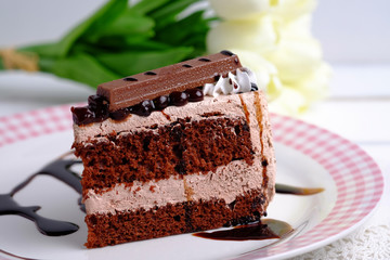 Chocolate cake.