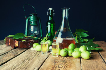 Healthy homemade walnut tincture