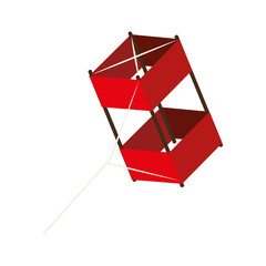 kite wing festival fun isolated vector illustration eps 10