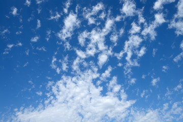 Blue sky background with clouds