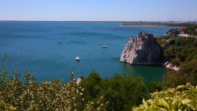 The older castle of Duino dating back to the 11th century